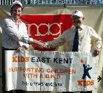 UNITED: Robert May of the KIDS charity, left, and NAG chairman Gerry Cassell