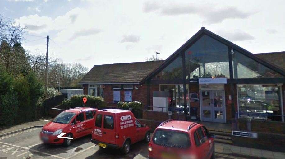 The fire broke out on a disused line at Headcorn railway station