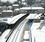 Trains are running to a normal timetable at present, unlike earlier in the week. Here's Chatham railway station on Monday.