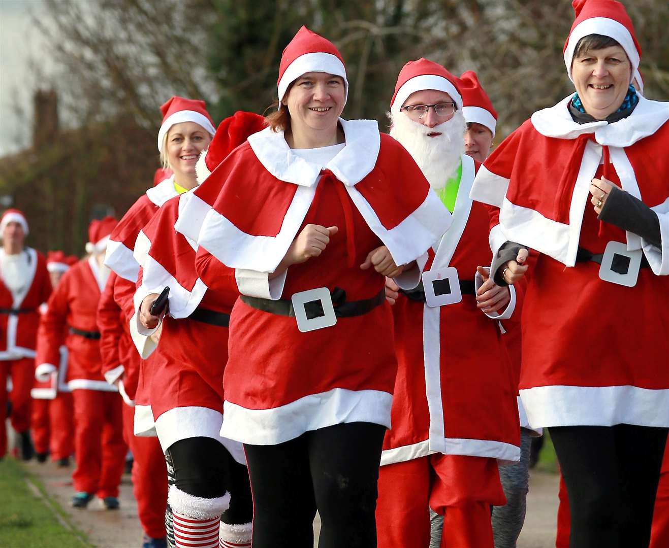 Runners turned out in their Christmassy best