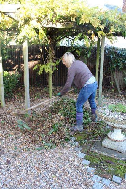 Lucy gets on with the job