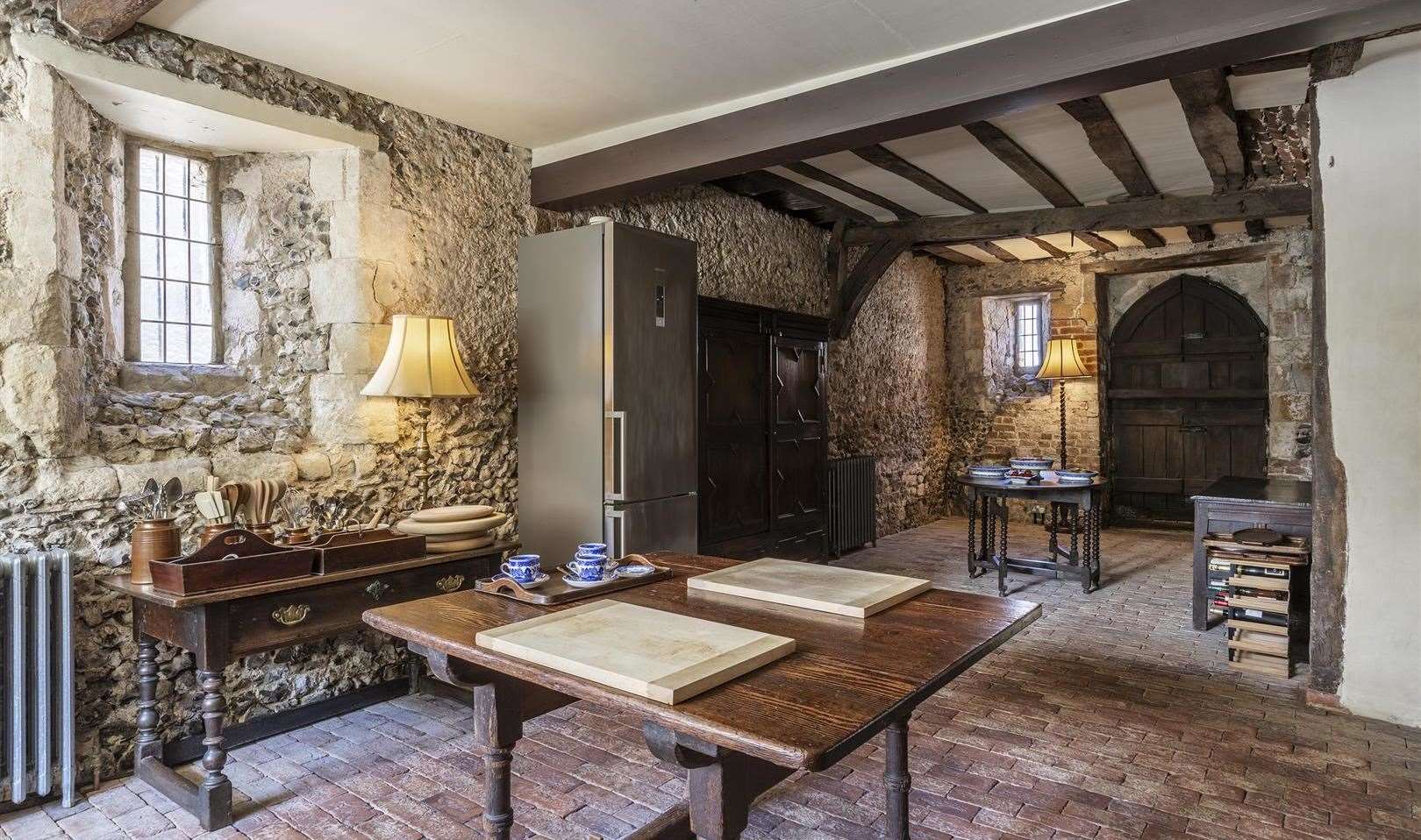 The kitchen was originally the cellar where the chantry priest would have stayed. Picture: Saxon Shore