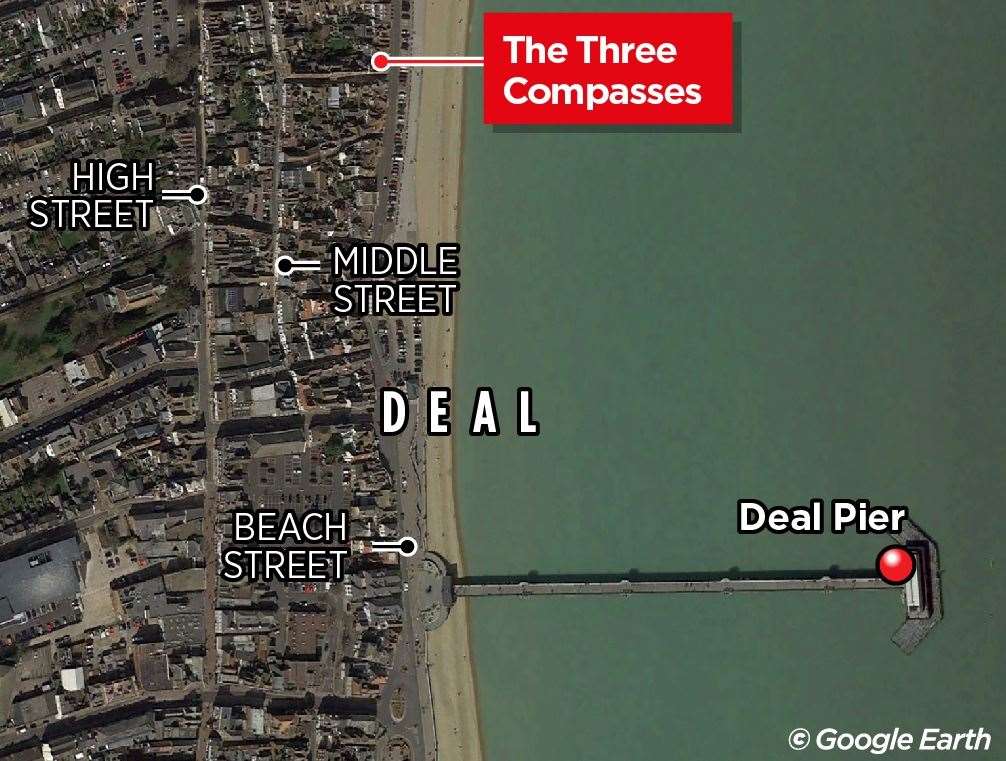 The Three Compasses in Beach Street, Deal, could be converted into two holiday lets