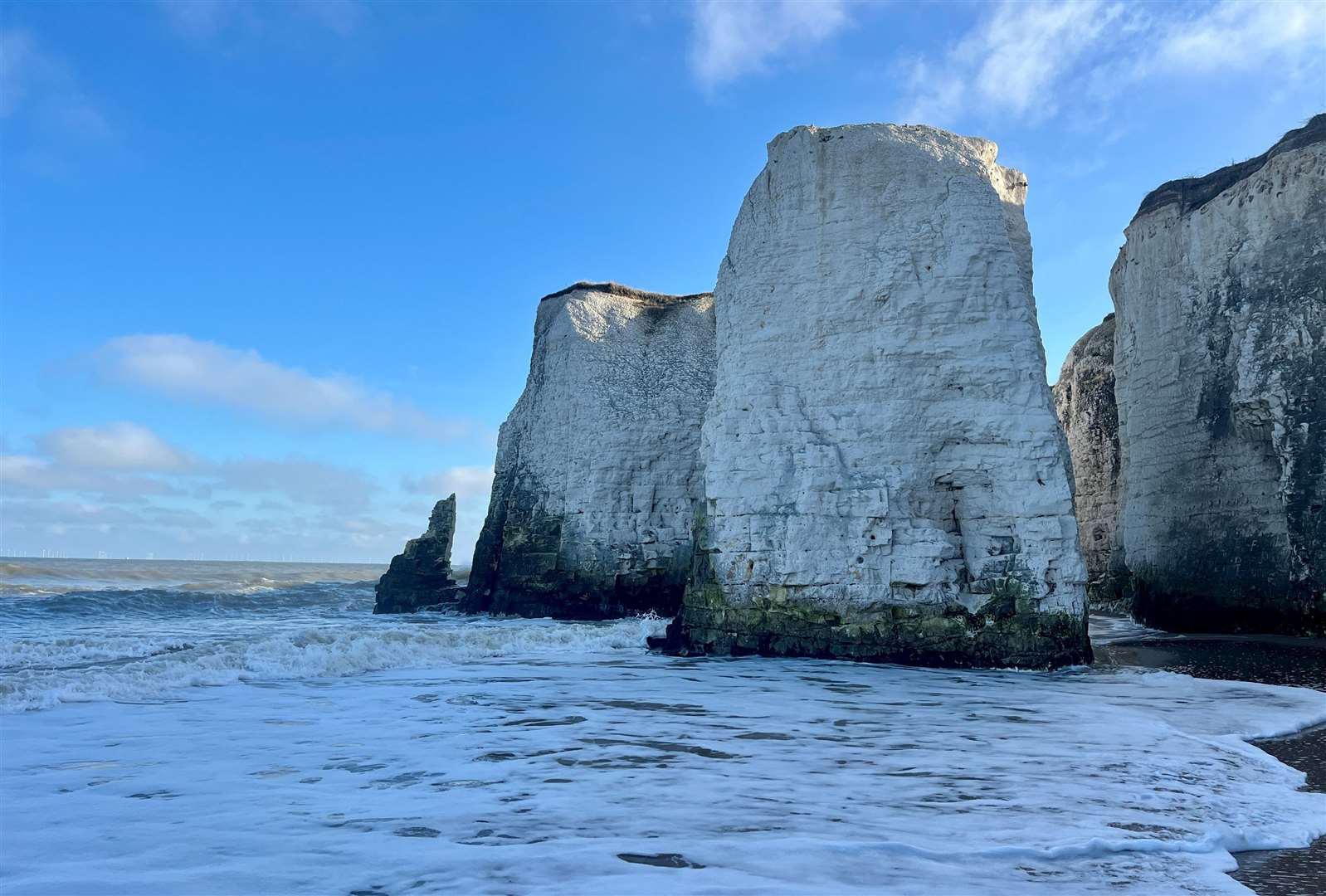 Thanet District Council has warned people to stay away from the eroding cliffs at Botany Bay, Broadstairs. Picture: Dawn Kandekore