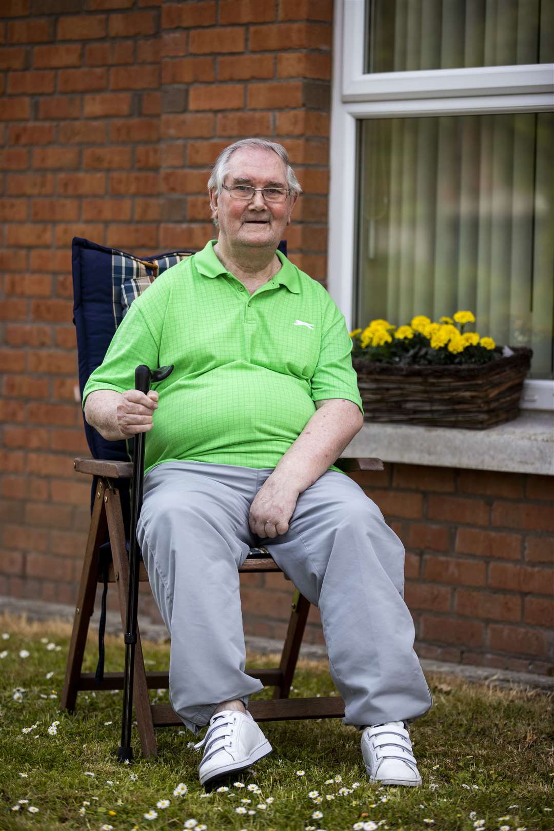 Robert Atkinson, 82, outside his home in east Belfast (Liam McBurney/PA)