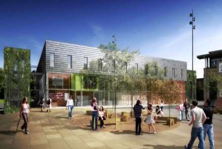 An artist's impression of what the £6.25m drama school will look like