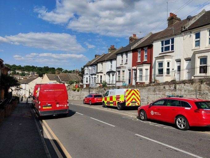 Fire crews and UK Power Networks were at the scene. Picture: George Atzev