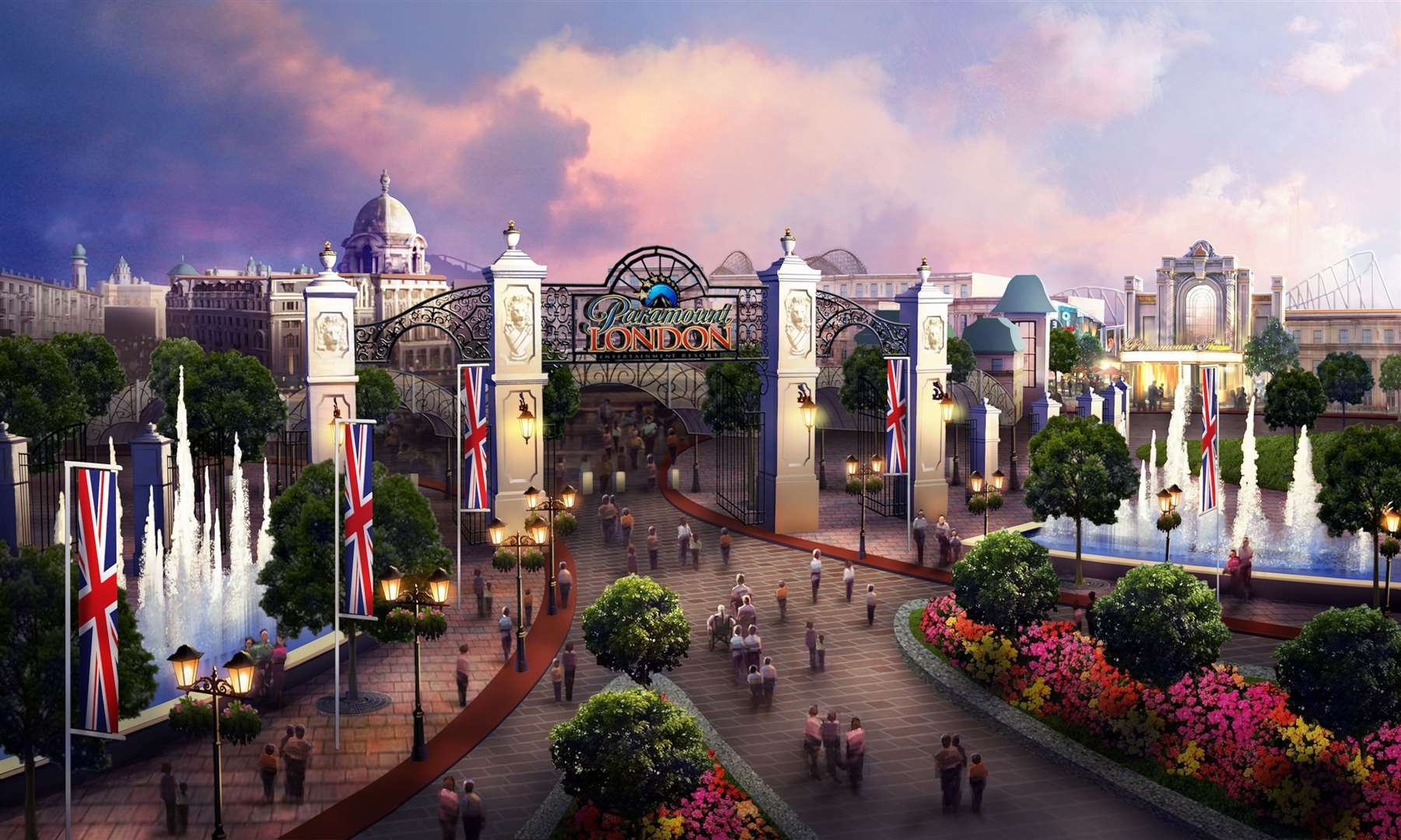 How the London Resort was originally to have looked before Paramount initially pulled out of the project