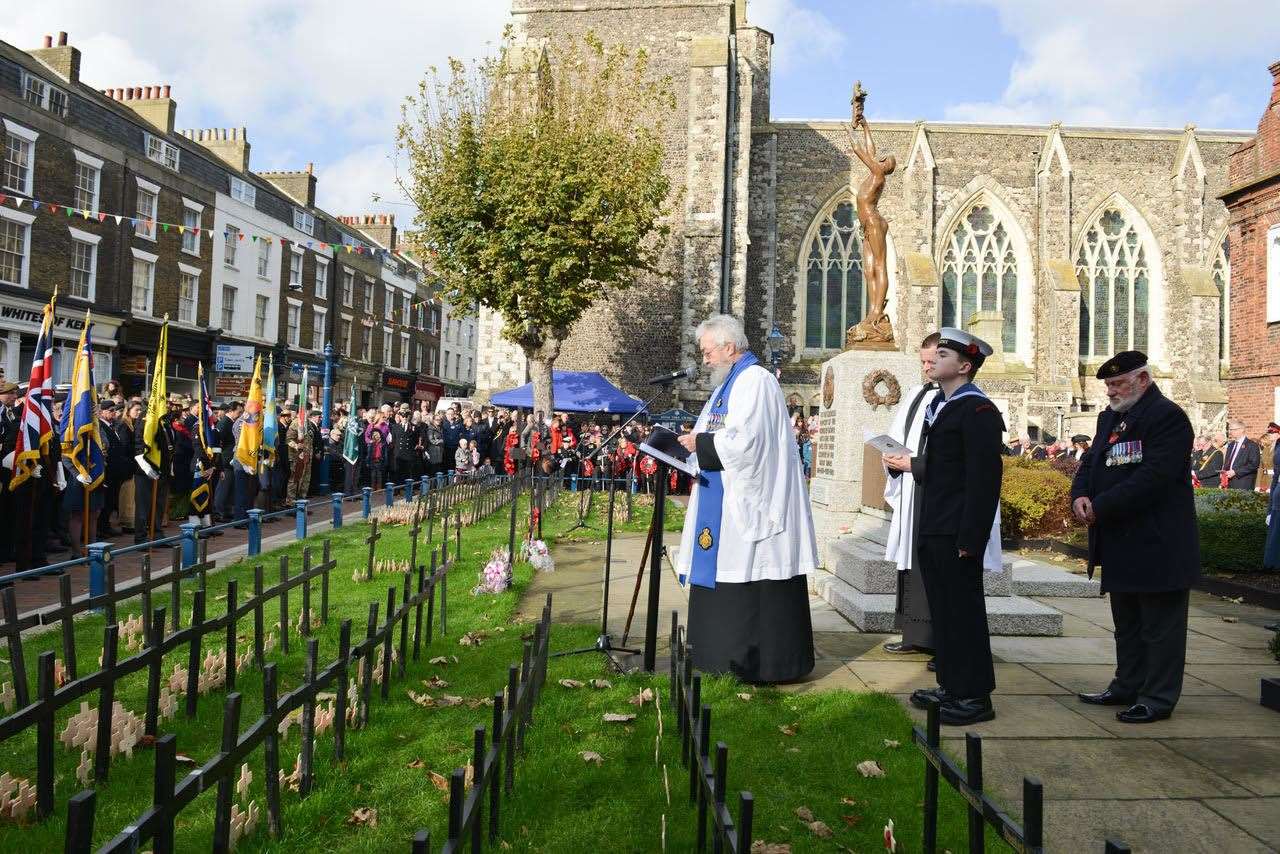 The service in Dover last year. Picture: Dover Town Council