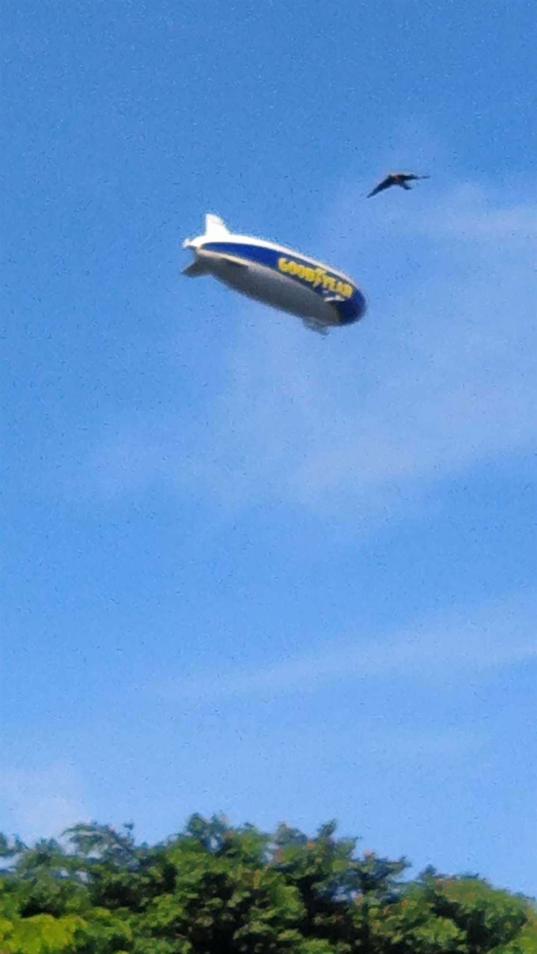 Matt Micallef saw the Goodyear blimp over Rainham at 9am