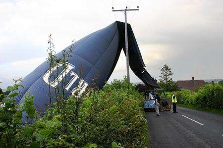 Hot air balloon crash