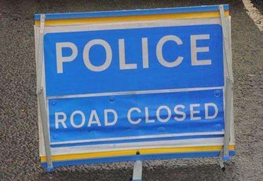 The Lower Road has been closed after a crash. Stock image