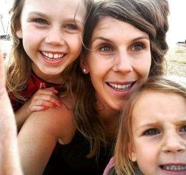 Anna, pictured with her daughters Marcie and Ida