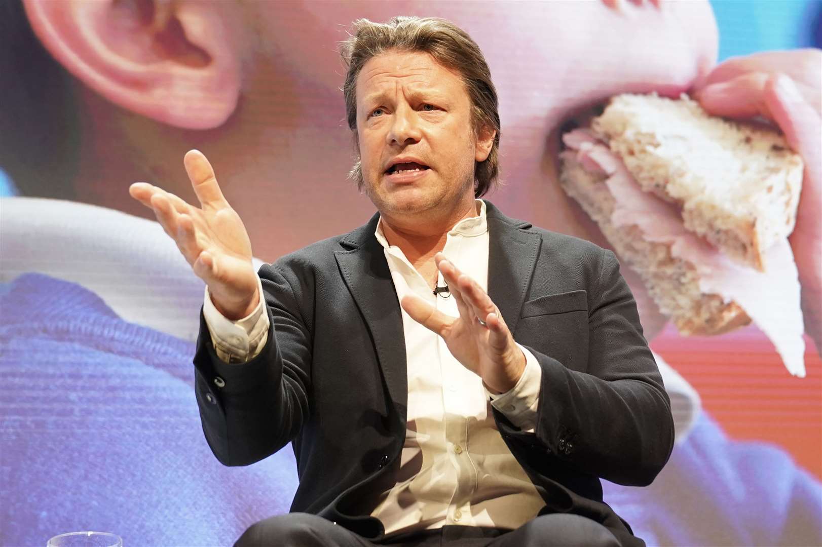 Jamie Oliver was one of many well known names to speak at the Future of Britain conference (Stefan Rousseau/PA)