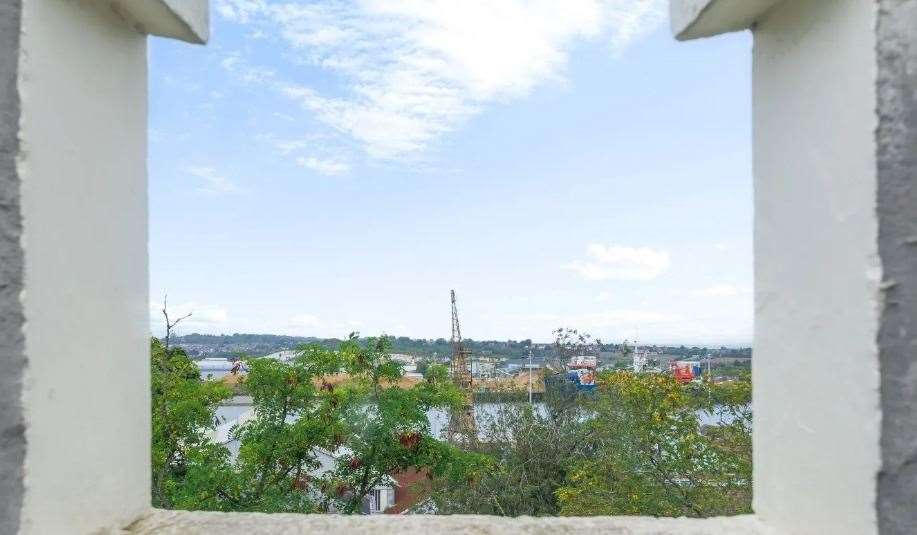 You can look out over the historic dockyard from this Georgian family home. Picture: Fine and Country