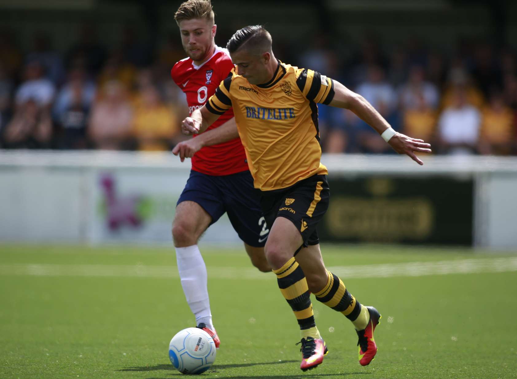 Ben Greenhalgh takes on the York defence in the first game of the season Picture: Martin Apps