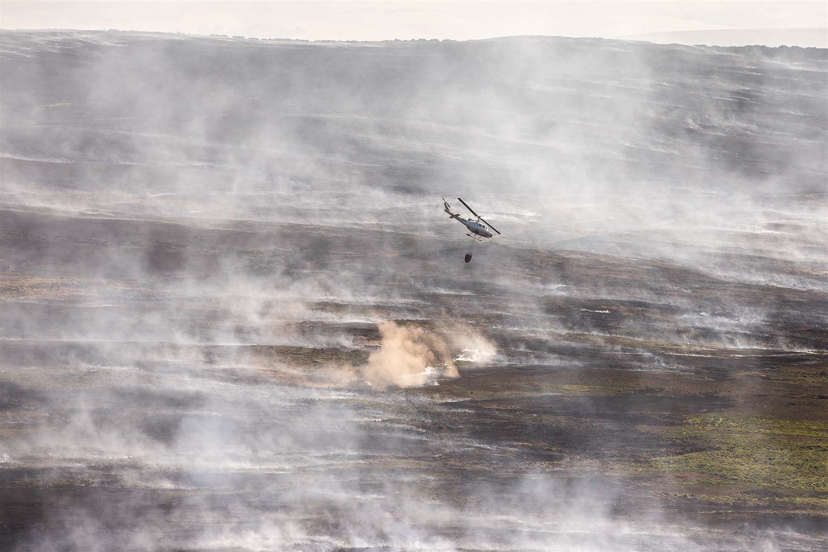 The fire at Smithills Estate in 2018 (Joel Goodman/WTML/PA)