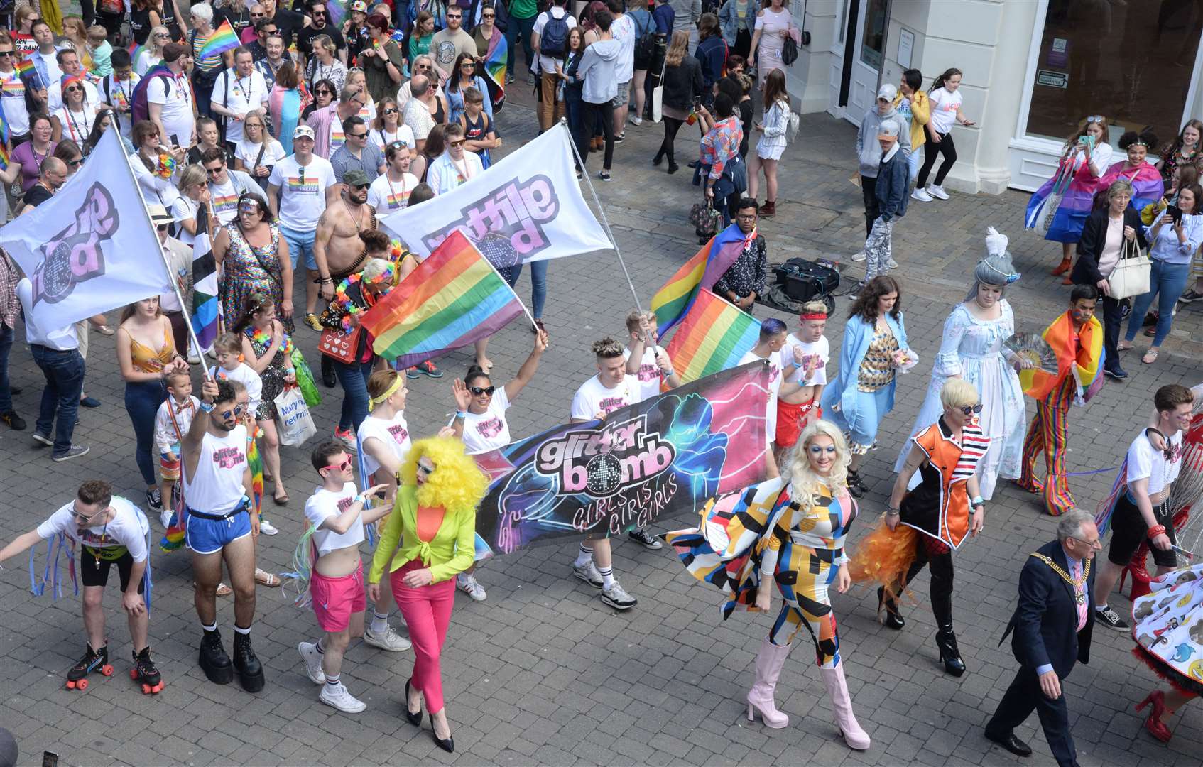 Crowds will be taking to the streets throughout the summer to celebrate Pride. Picture: Chris Davey