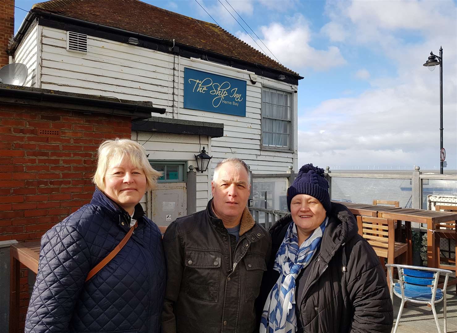 Save the Ship campaigners outside The Ship Inn, Herne Bay