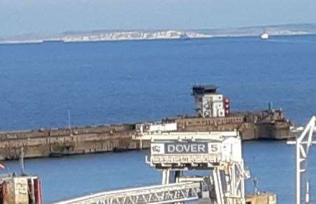 Calais seen from the Port of Dover. Picture: Sam Lennon