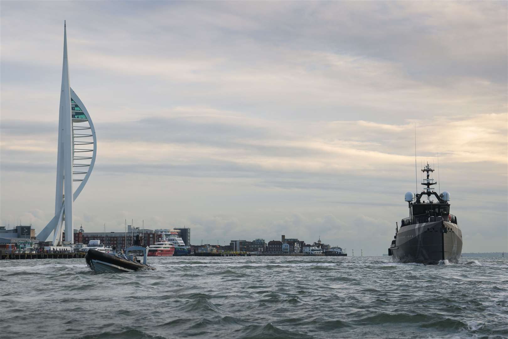 The boats could be used to carry out reconnaissance missions while minimising risk to sailors (Oliver Leach/PA)