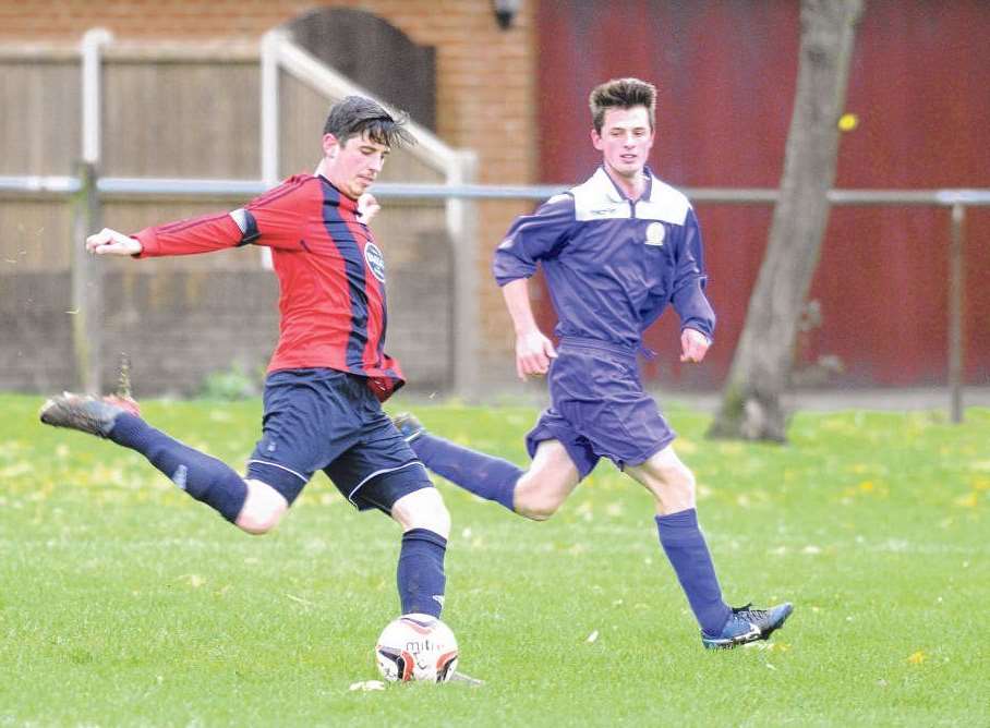 Rainham 84 Rangers striker Lee Armstrong hit 11 goals last week on one match