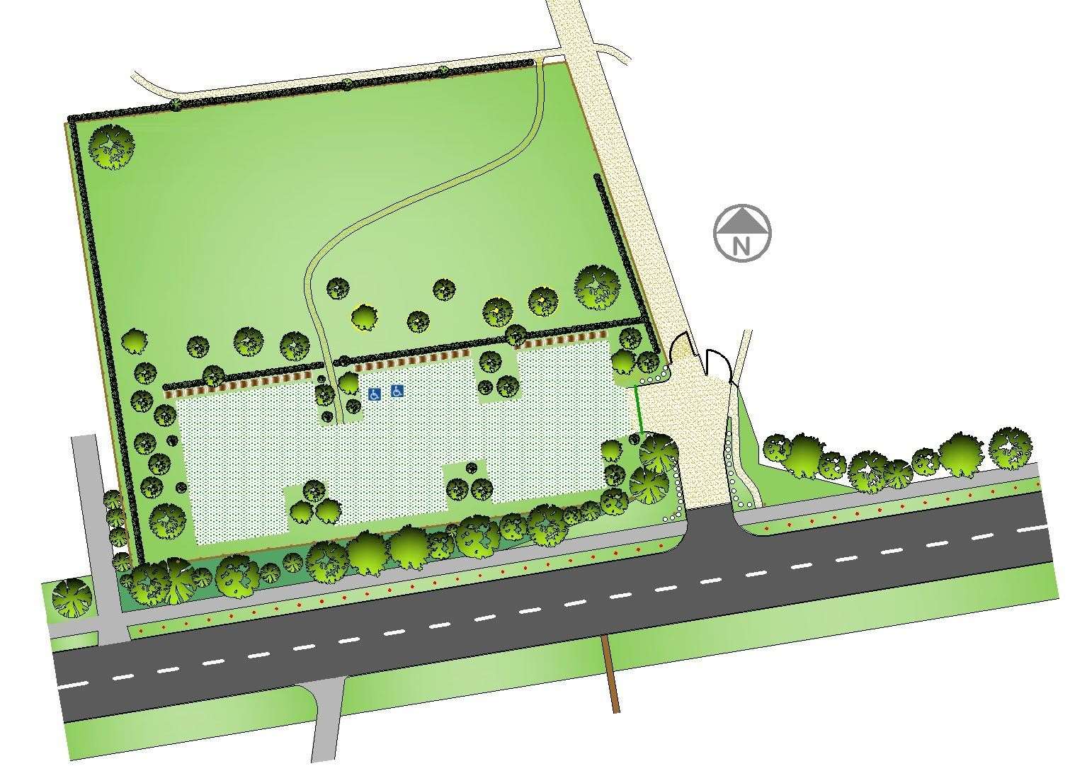 A layout for the proposed car park (44080280)