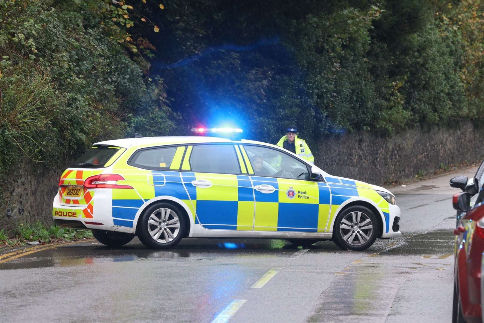 Police in Borstal Street, Borstal, after a man was seriously assaulted