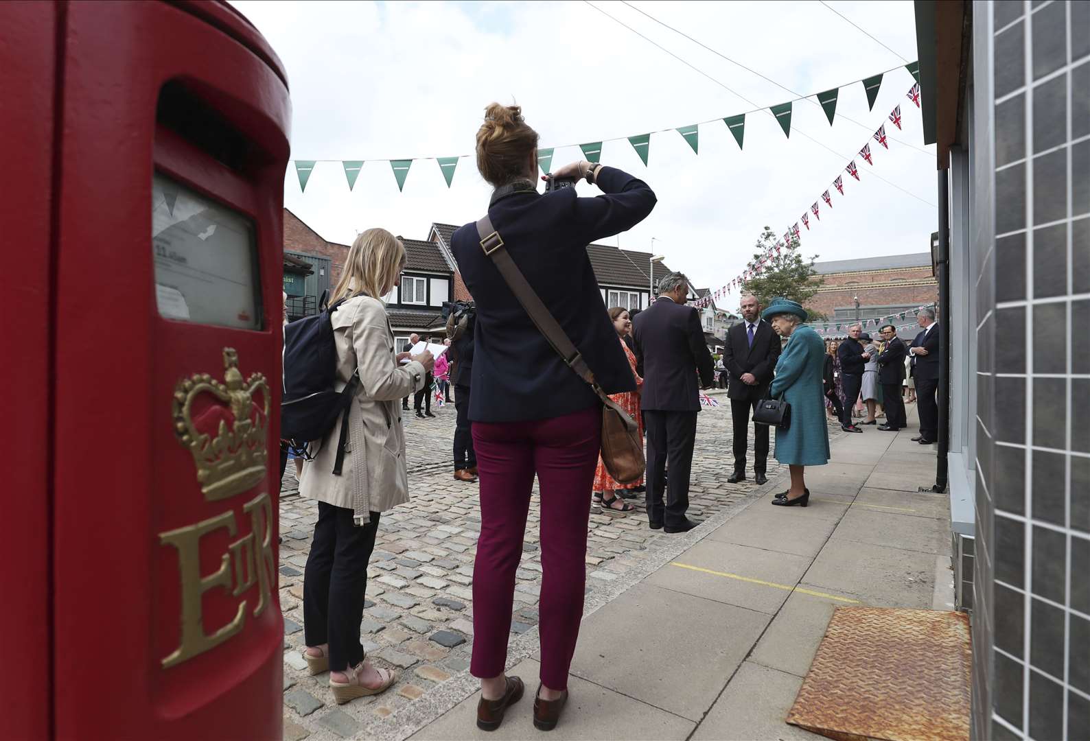 The Queen on Coronation Street (Scott Heppell/PA)