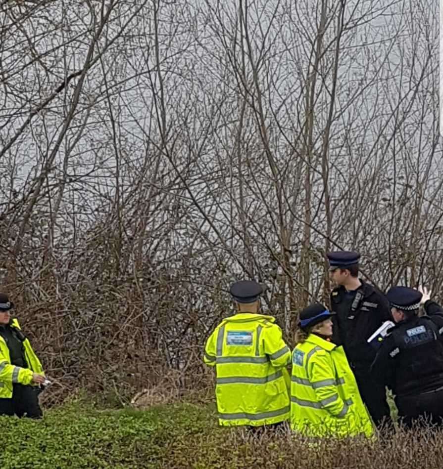 Police and rescue teams are at Leybourne Lakes this morning (7977702)