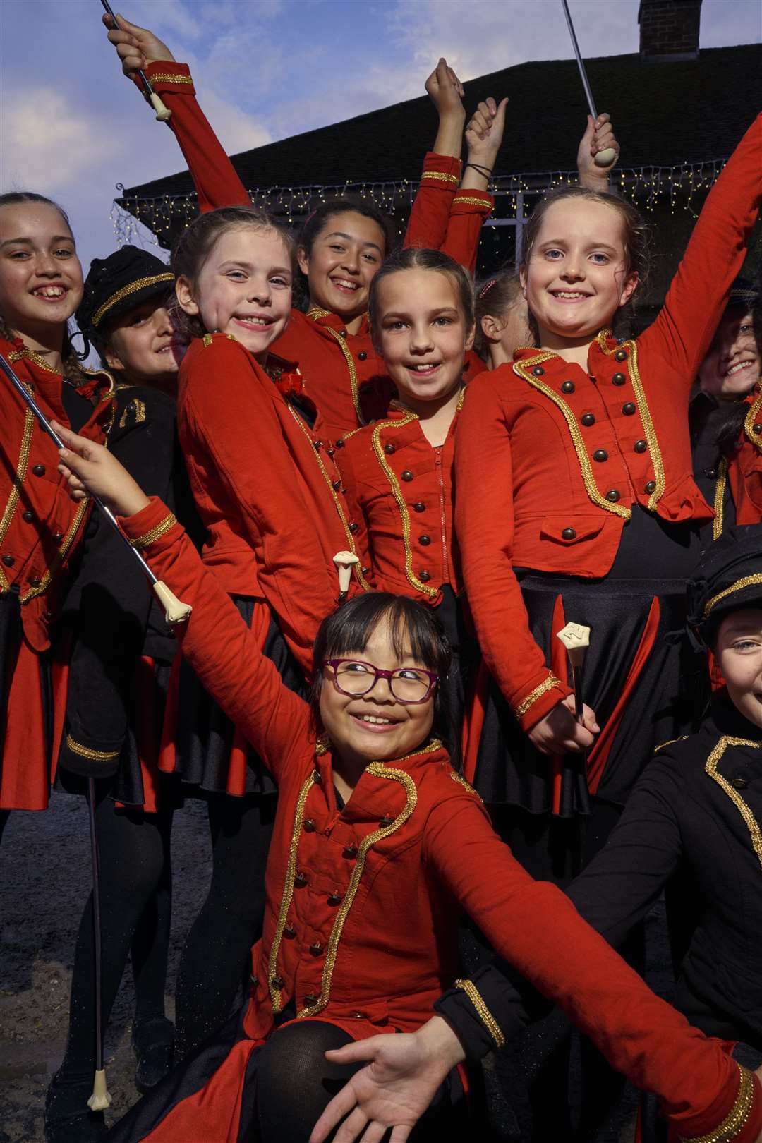 Valley Invicta Primary School Majorettes feature in the M&S Christmas ad