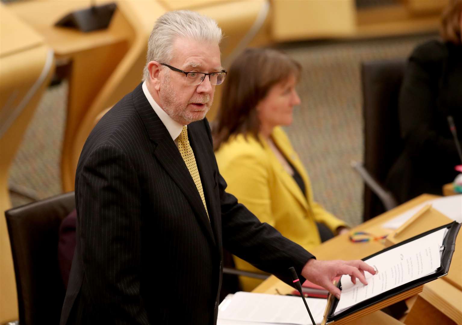 Mike Russell unveiled the referendum plan (Jane Barlow/PA)