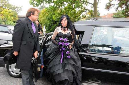 Caz Peacock at her wedding