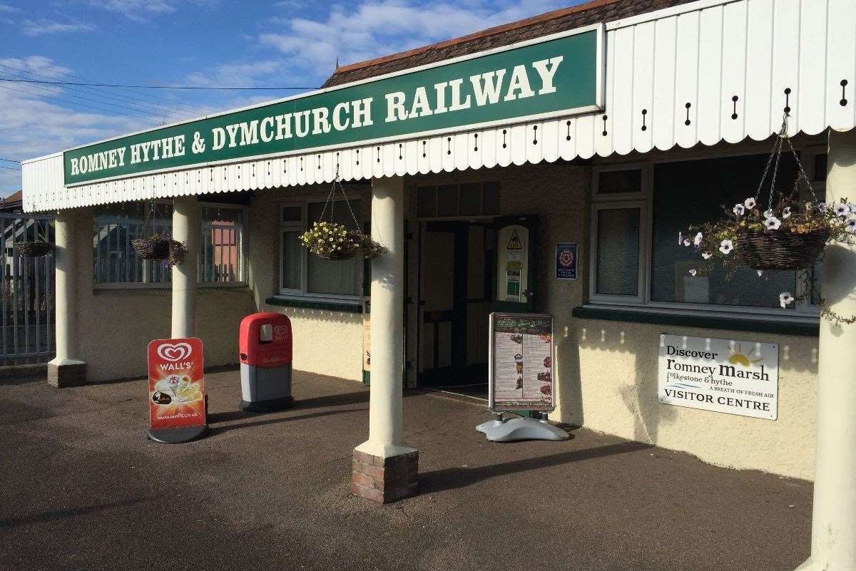 Part of New Romney station is currently awaiting repairs