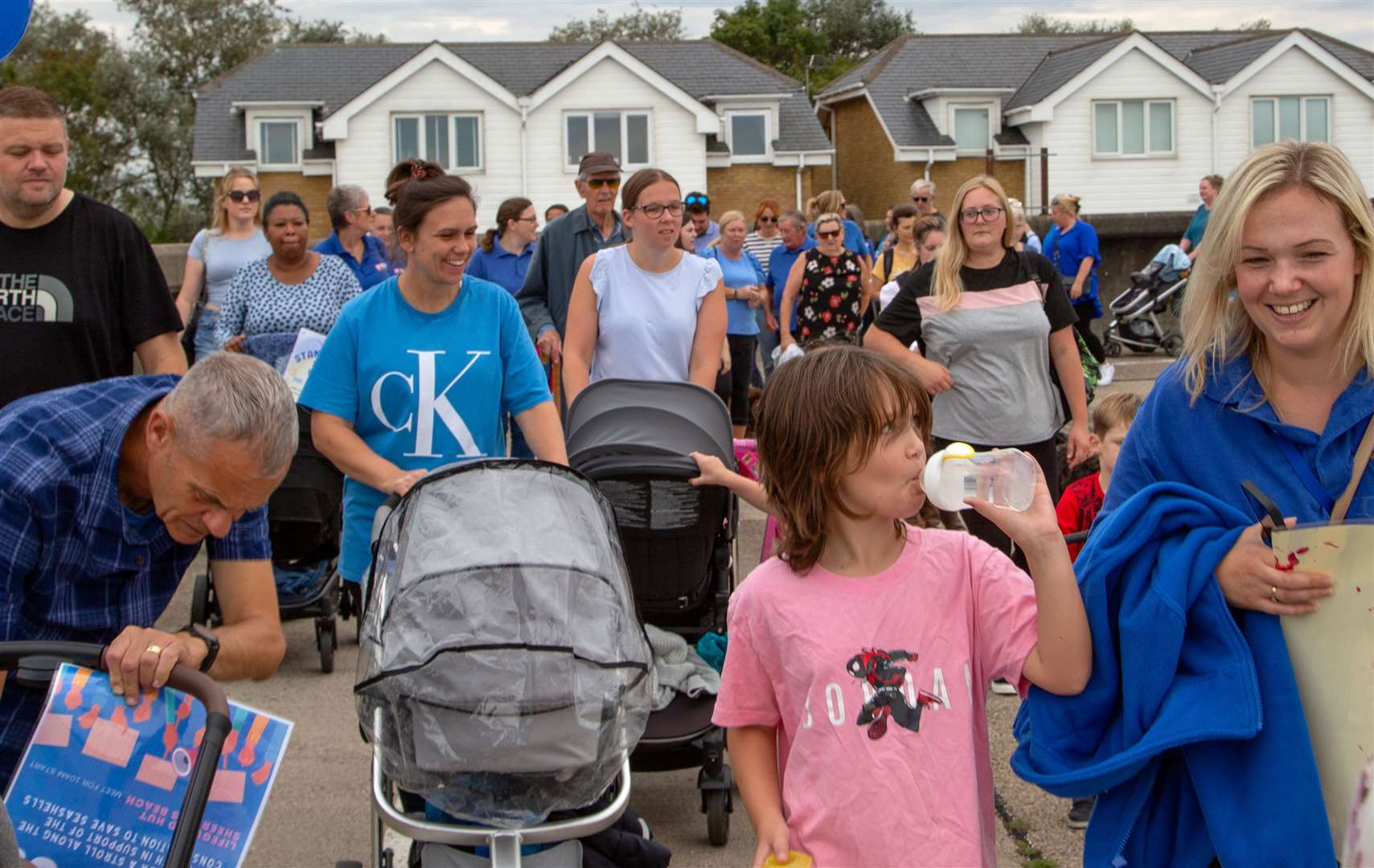 Hundreds took part in the ‘Stand with Us, Stroll with Us’ march along Sheerness seafront in support of Seashells. Picture: Seashells