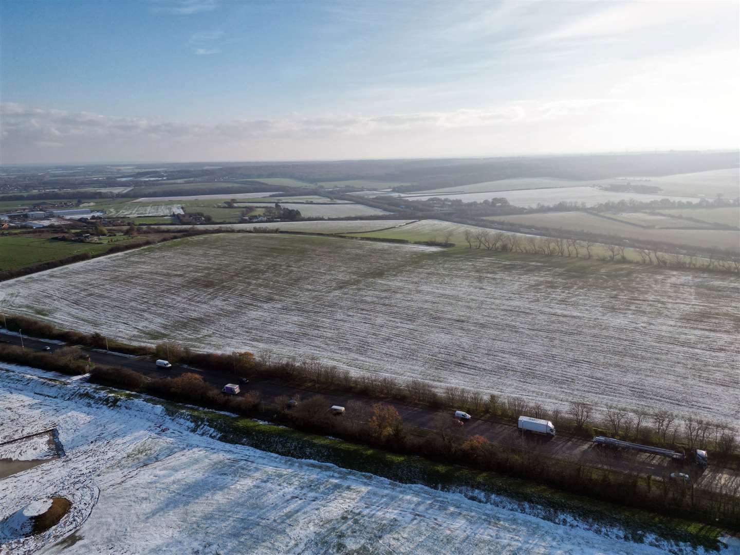 The area of land designated for the Benacre View building development, off the Old Thanet Way, Whitstable. Picture: Barry Goodwin