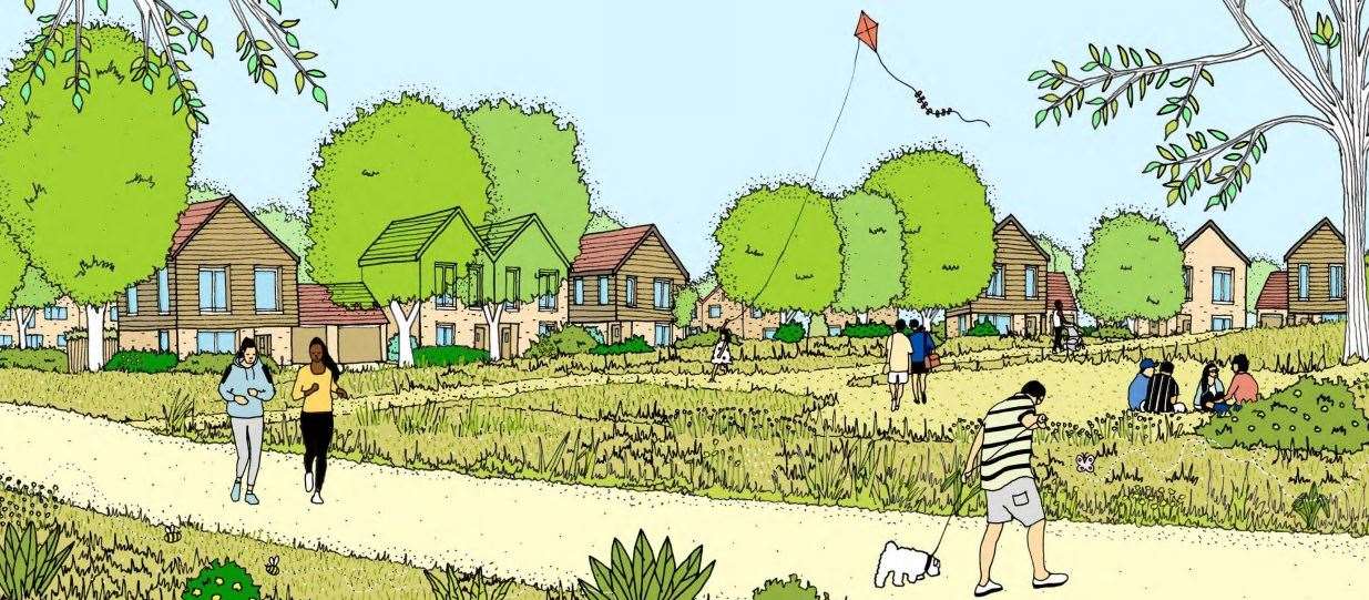 How the Cotton Hill development in Hamstreet could look. Picture: Hallam Land Management