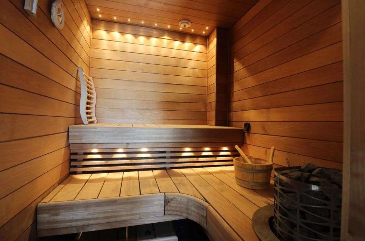 The home has a sauna. Picture: Zoopla / Hunters