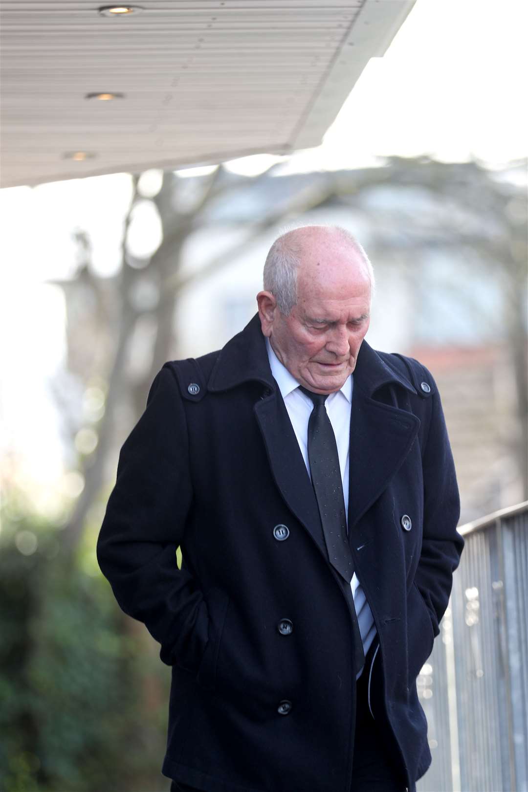 Comedian Tommy Cannon arrives at Hope Church (Peter Byrne/PA)