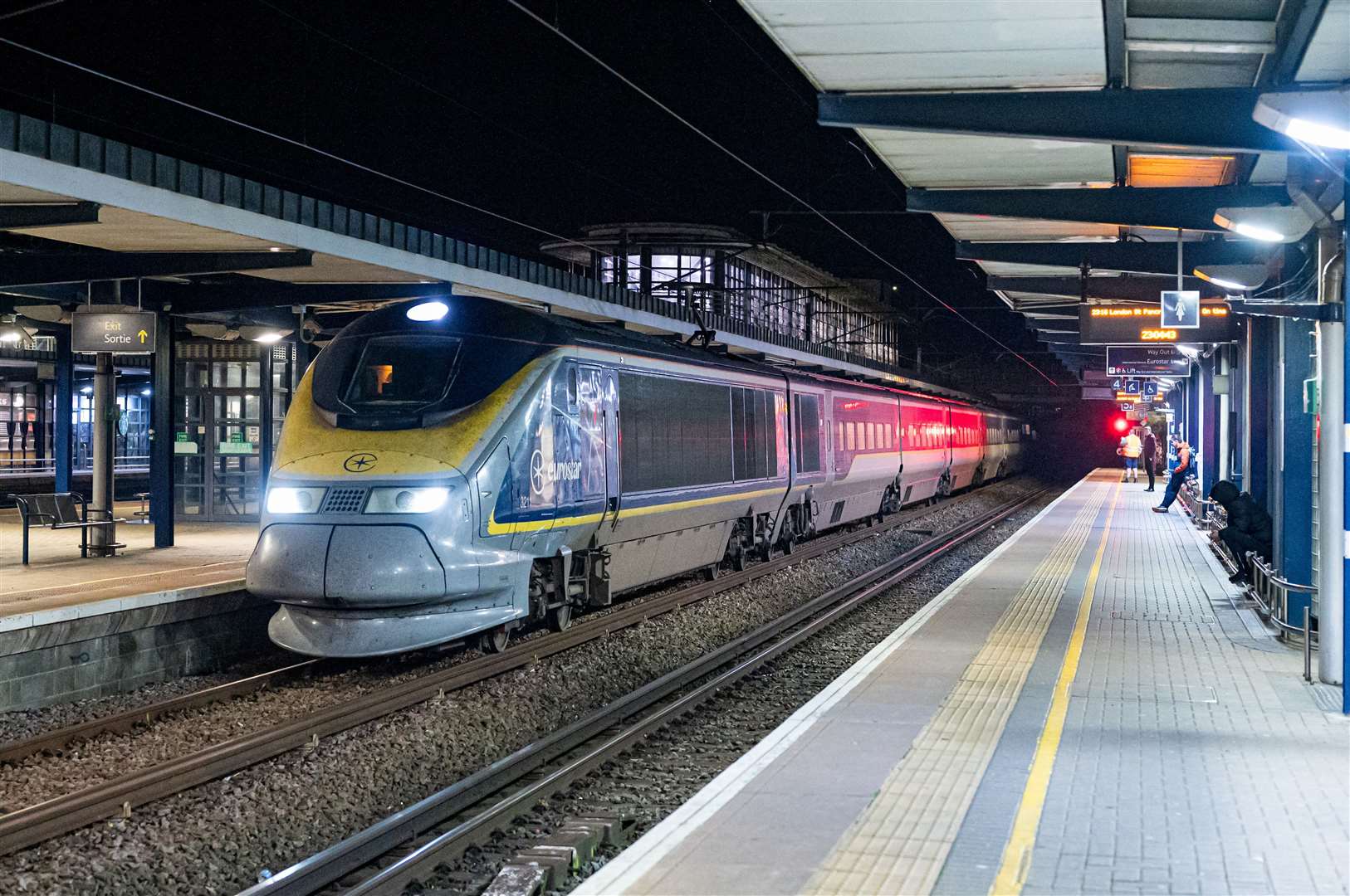 Eurostar was accused of “goading” passengers after stopping in Ashford overnight in October. Picture: Rowan Clark