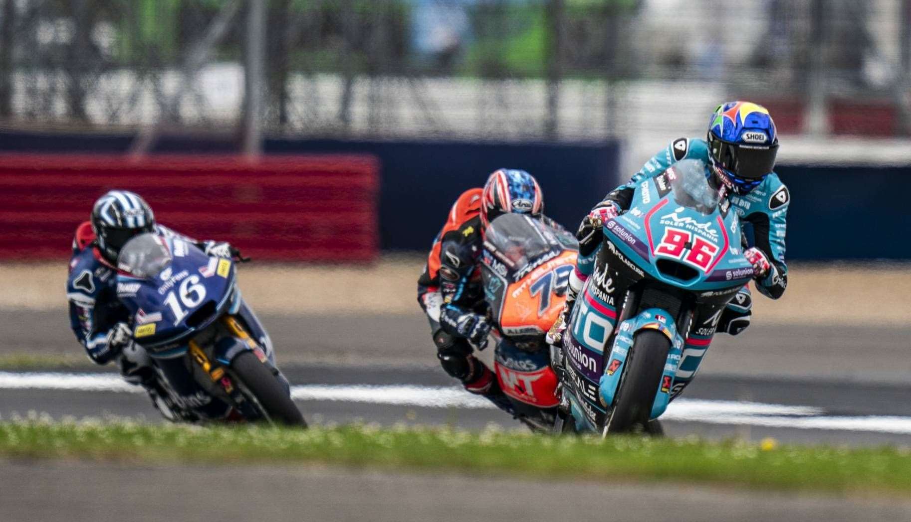 Dover's Jake Dixon (No.96) in action at Silverstone. Picture: Aspar Team