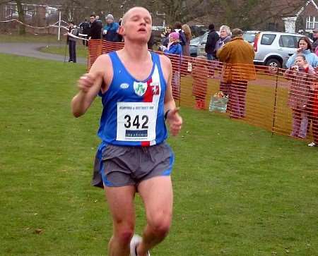 OUT ON HIS OWN: John Creane on his way to victory. Picture: BRIAN CUMMING