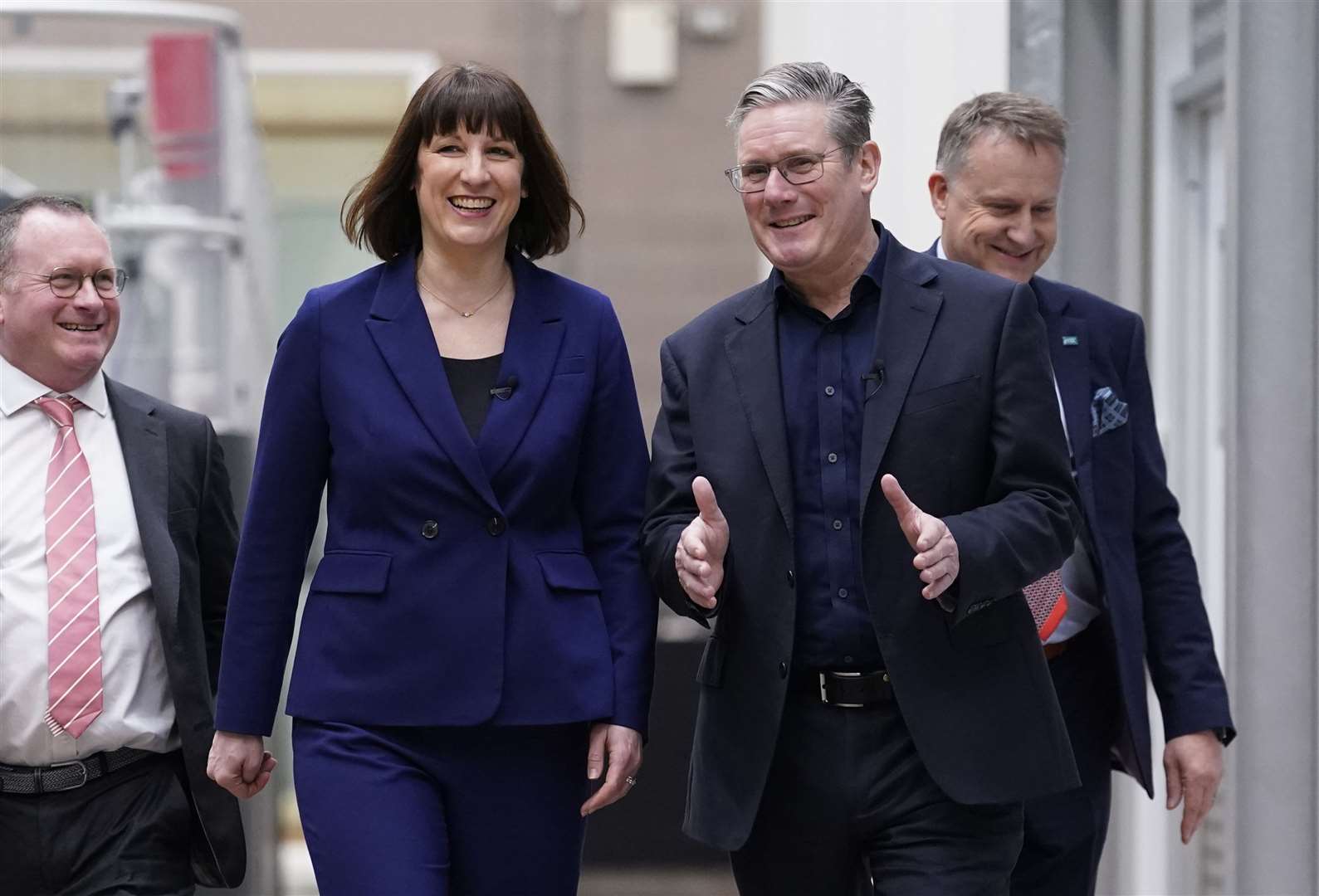 Shadow chancellor Rachel Reeves with Labour leader Sir Keir Starmer (Andrew Matthews/PA)