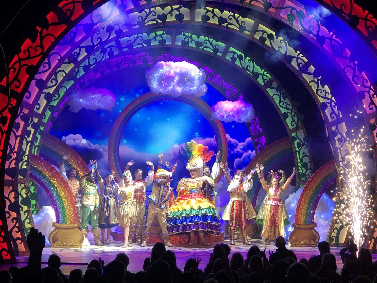 The finale of Jack and the Beanstalk at the Marlowe Theatre