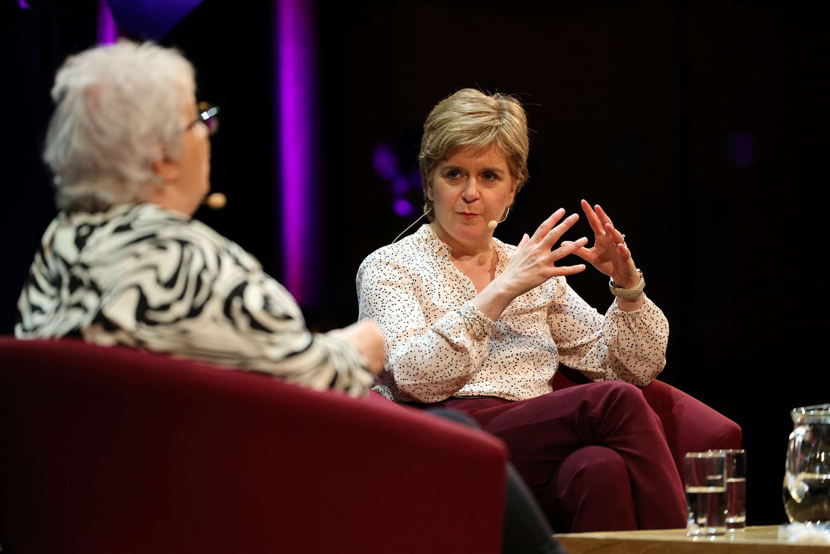 Former first minister Nicola Sturgeon told audiences at an Aye Write event with Janey Godley she dreamed of writing a novel. (Robert Perry/PA)