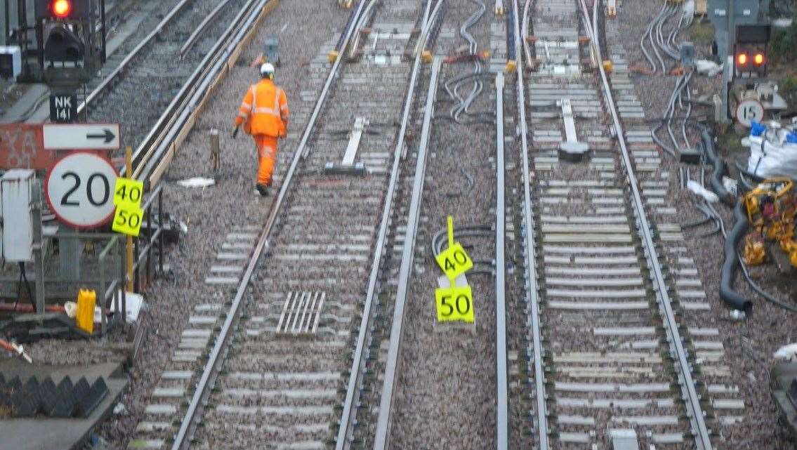 Train lines between London, Greenwich and Dartford to be more reliable after the completion of a three month project at Slade Green. Picture: Network Rail