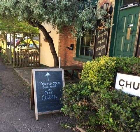 Just imagine, sitting in the beer garden to enjoy a pint! Well, hopefully one day before too long. For now it’s become the pick-up point.