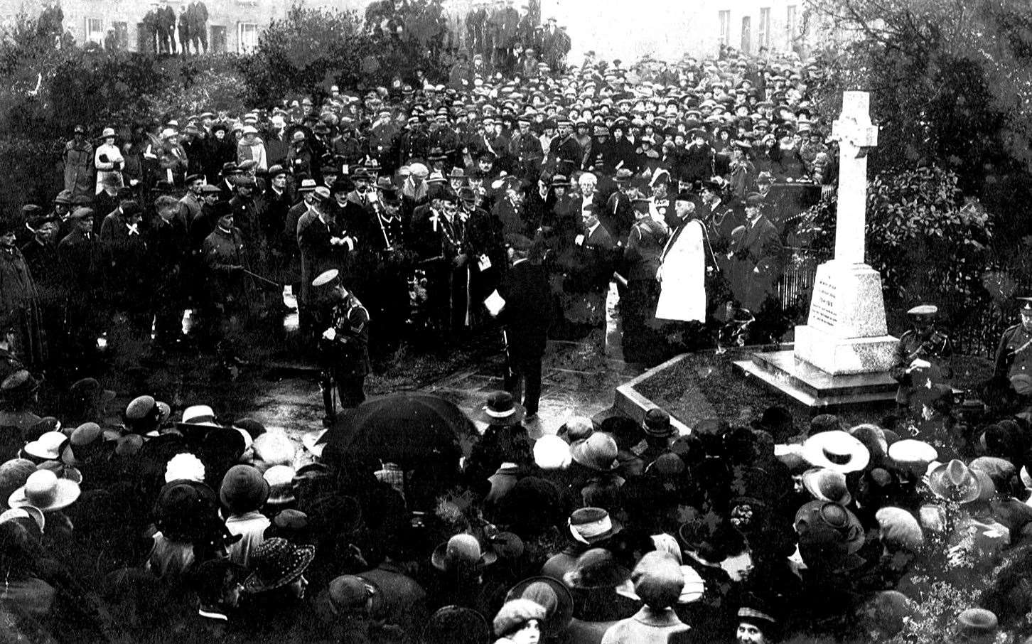 Faversham War Memorial was unveiled in 1922