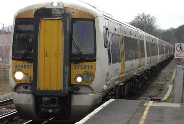 A line fire near Folkestone Central has caused delays