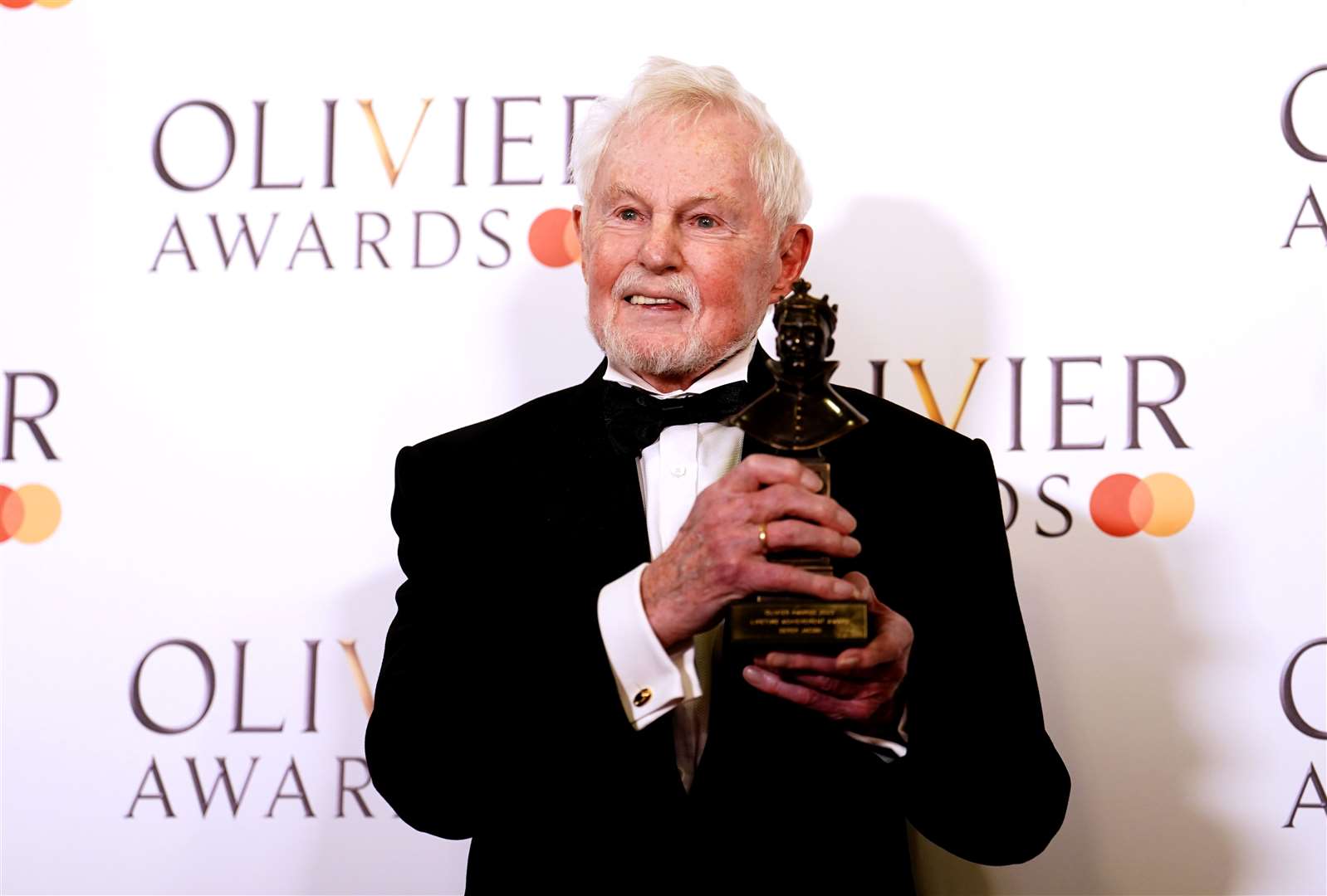 Derek Jacobi was presented with the Lifetime Achievement award at the 2023 Olivier Awards at the Royal Albert Hall, London (Jordan Pettitt/PA)